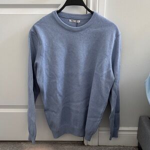 Zara Men's Light Blue Crewneck Sweater